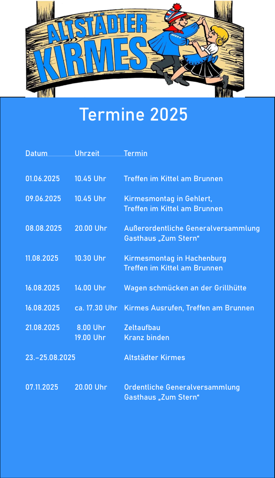 Termine 2025